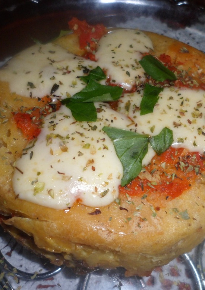 Una foto de Pastel de papas con mozarella.