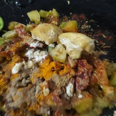 A picture of Khatti mithi green chilli.