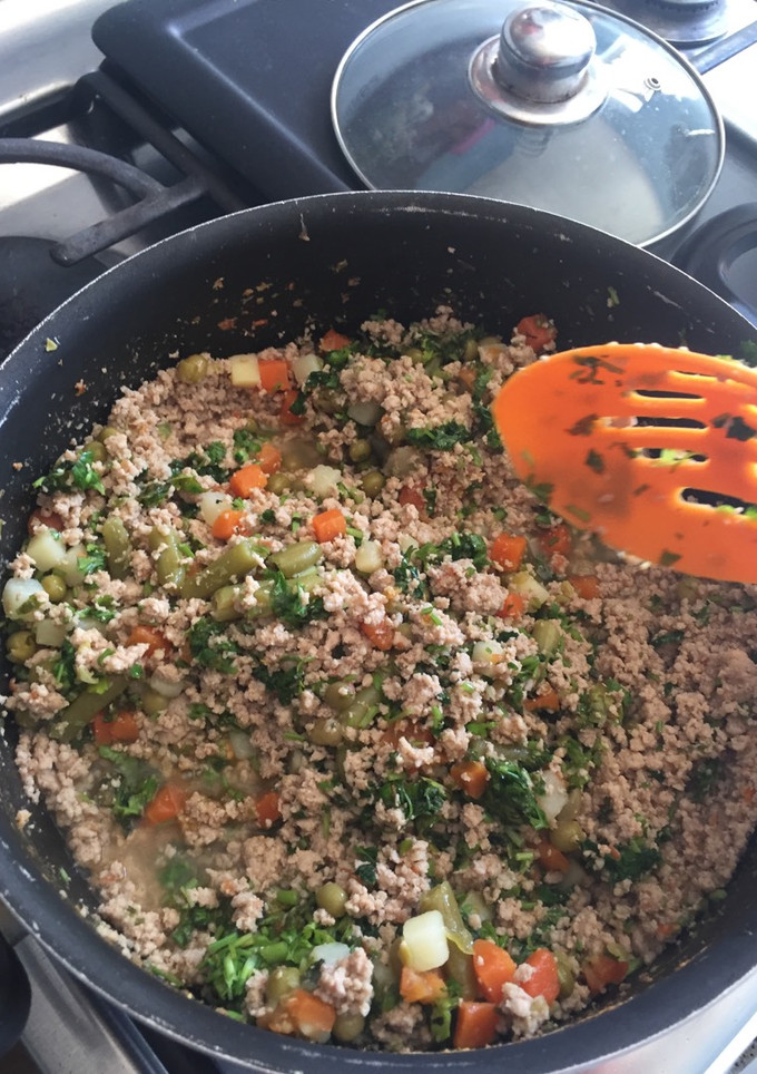 Una foto de Picadillo a la jardinera