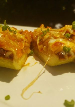 Una foto de Zucchinis rellenos