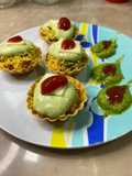 Sprout Chaat Canapes
