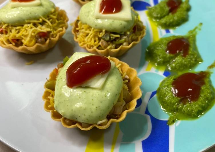 Steps to Make Appetizing Sprout Chat Canapes Cooking Basics for Newbies