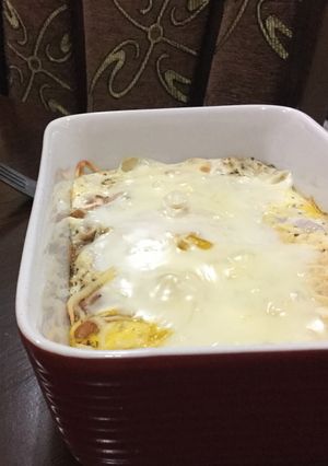 صورة لوصفة بيض مع الفاصوليا بالفرن 🍳🥗