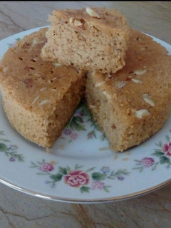 A picture of Almond cake, whole wheat flour sa 🎂🎂.