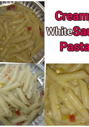 A picture of Creamy White Sauce Pasta.