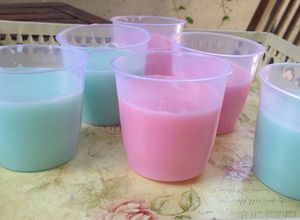 Foto resep Puding puyo (bubblegum & redvelvet)