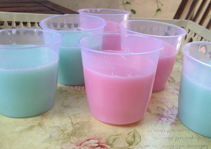 Resep Puding puyo (bubblegum & redvelvet) oleh elyanied Resep Puding puyo (bubblegum & redvelvet) oleh elyanied