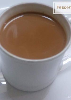 A picture of Jaggery Tea/Gur Wali Chai.