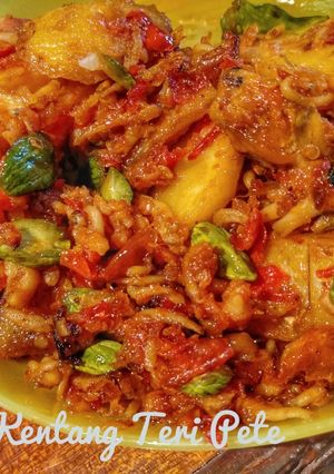 Foto resep Balado Kentang Teri Pete