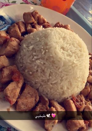 صورة لوصفة رز مع صدور الدجاج