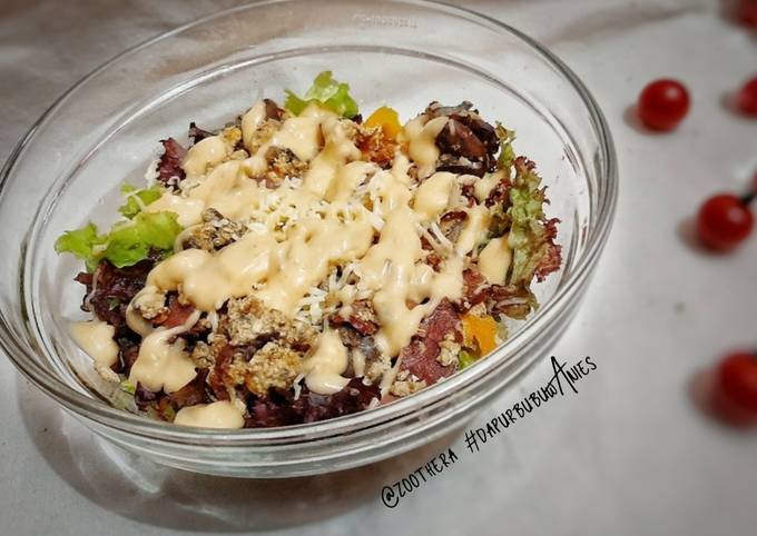 Bagaimana Menyiapkan Salad Sayur Praktis I by #dapurbubuwAnies (Makanan Sehat) yang Bikin Ngiler