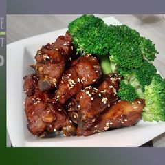 A picture of Chinese Sweet and Sour Pork Ribs.