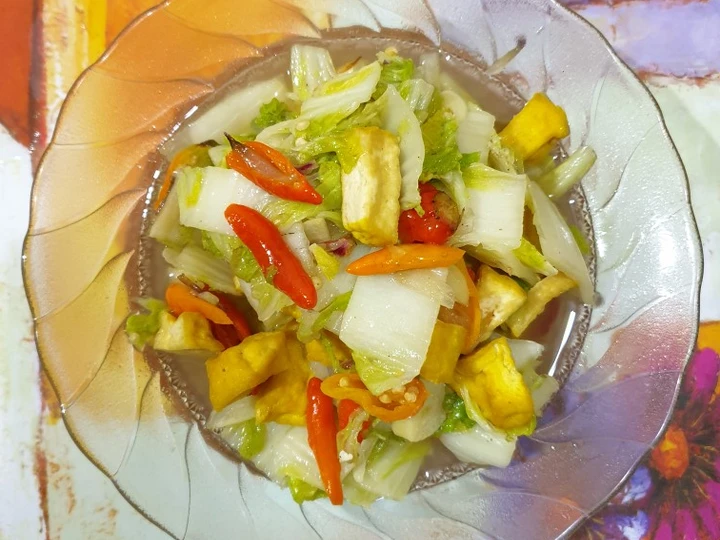 Cara Mudah Membuat Resep Tumis sawi putih tahu yang Bisa Manjain Lidah Anti Ribet, Mantap