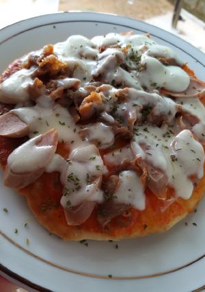 Foto resep Pizza teflon kilat 3 bahan anti gagal (no oven)