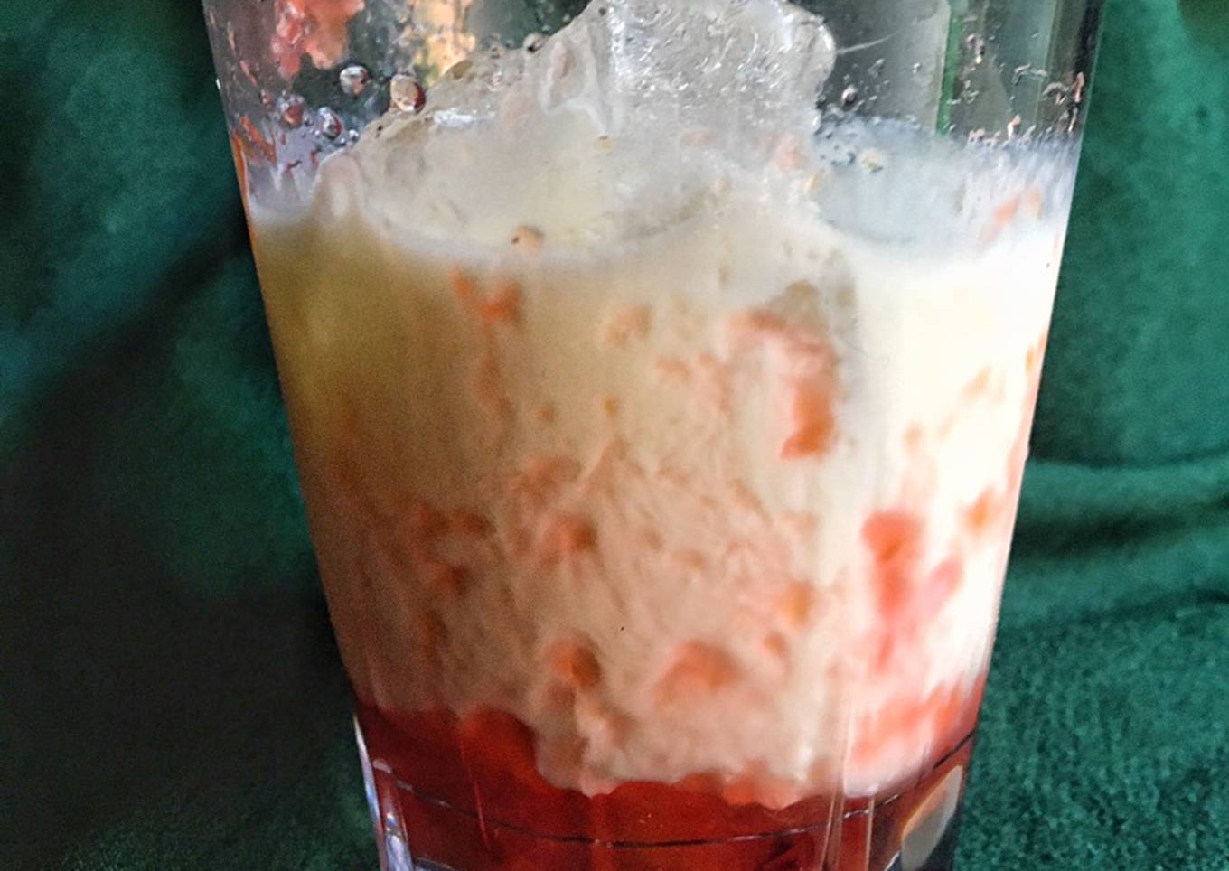 Korean red plum milk