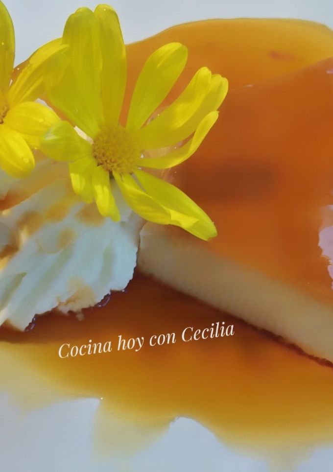Una foto de Flan de huevo con leche condensada