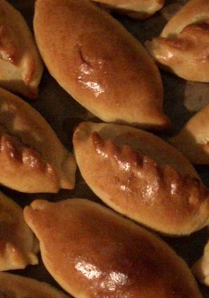 Фото Постные пирожки с капустой.