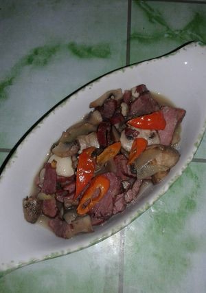 Foto resep Tumis sei sapi dan jamur