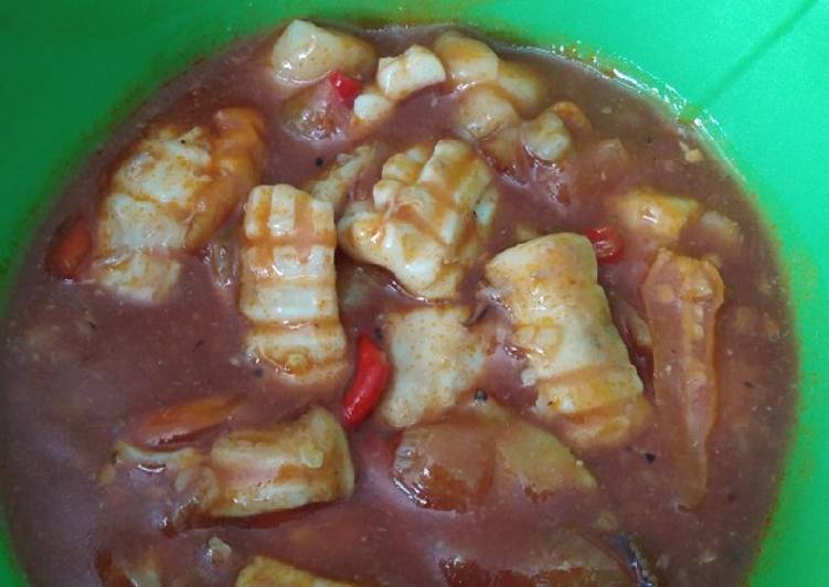 Resep Cumi saus asam manis, Lezat Sekali