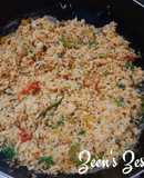 Sambar Masala and Bell Pepper Rice