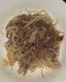 Mì gạo lứt+củ cải trắng+ức gà (eatclean/giảm cân)