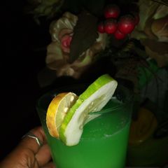 Cucumber,mint leave juice A picture of Cucumber,mint leave juice.