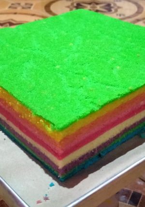 Foto resep Bolu kukus pelangi