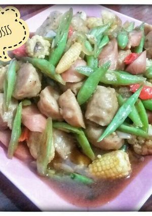 Foto resep Tumis Bakso Sosis