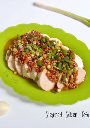 Foto resep Steamed Silken Tofu / Tahu Sutera Kukus