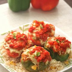 A picture of Italian Style Stuffed Peppers.