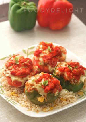 A picture of Italian Style Stuffed Peppers.