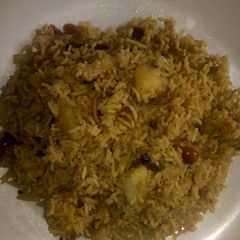 A picture of Sweet sausage rice.