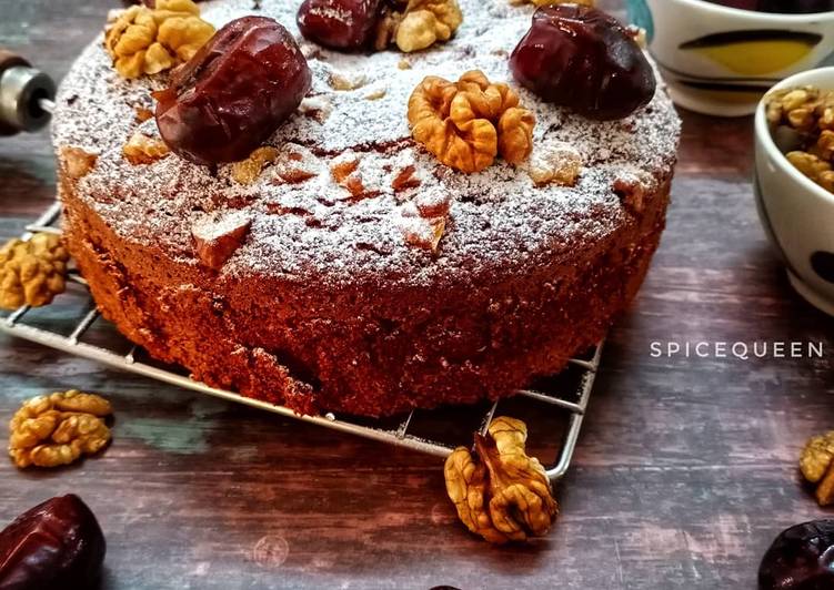 date and walnut cake recipe main photo