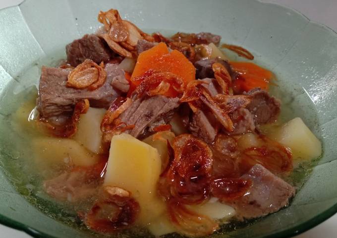 Ternyata ini lho! Resep bikin Sop Daging dijamin menggugah selera