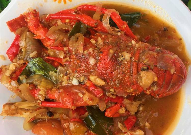 Cara Gampang Menyiapkan Lobster Asam Pedas, Sempurna