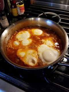 A picture of Shakshouka.