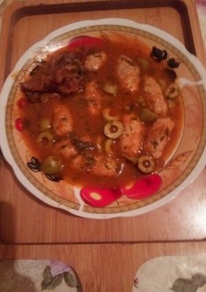 صورة لوصفة اصابع الدجاج بالزيتون