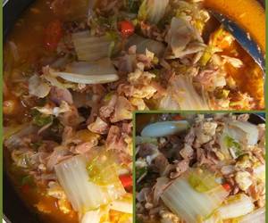 Mudah Cepat Memasak Oseng Tuna, Telur, Sawi Putih (TTS) Yummy Mantul