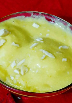 A picture of Mango rasomalai.