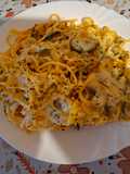 Zöldséges, gombás spagetti sütőben sütve 🍜🍜🍜