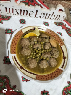 صورة لوصفة طاجين الكفتة بالجلبانة