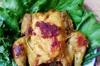Bagaimana Membuat Ayam ingkung panggang Murah