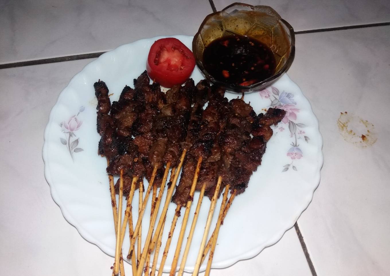Sate kambing enak