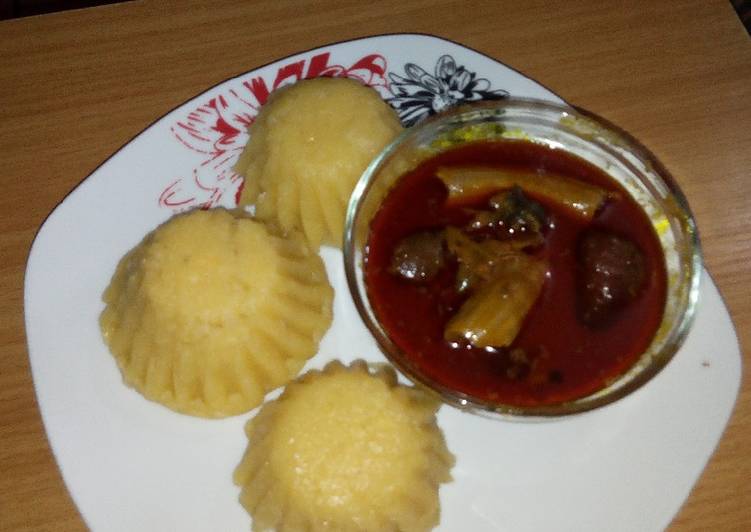 Step-by-Step Guide to Eba muffin and Banga soup