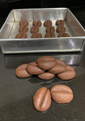 Foto resep Biskuit Kopi Bentuk Kopi