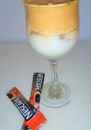 A picture of Dalgona Coffee.