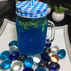A picture of Blue Lagoon Mocktail.