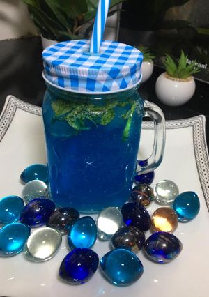 A picture of Blue Lagoon Mocktail.