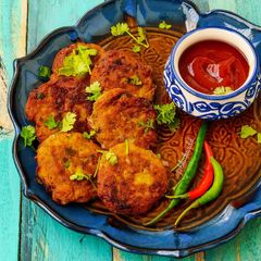 A picture of Jackfruit cutlet.