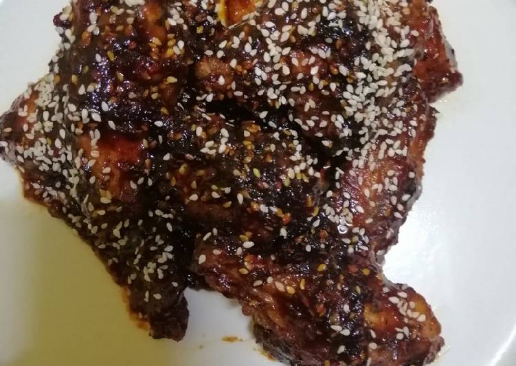Langkah Mudah untuk Menyiapkan Ayam korean spicy yang Sempurna